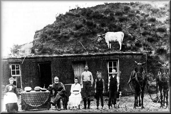 Living in a Sod House in Kansas